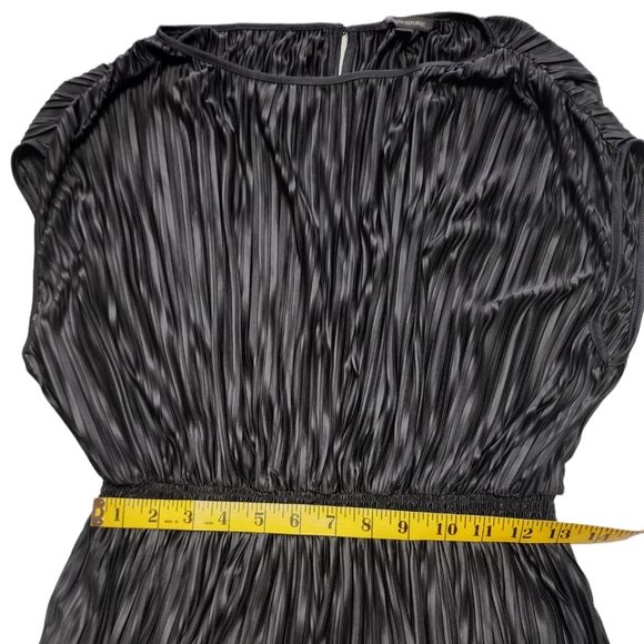 Banana Republic Black Dress | Black Long Pleated Dress for Women Size Sm… - Picture 6 of 17